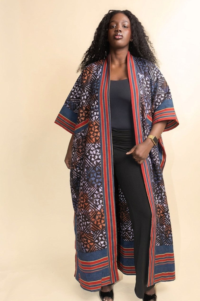 Rouge/Bleu/Orange Long